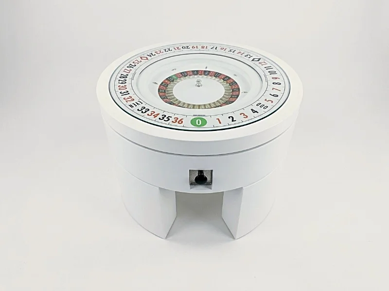White Lacquer Roulette Wheel